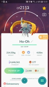Pokemon Shiny Ho-Oh Go - Picture 1 of 2