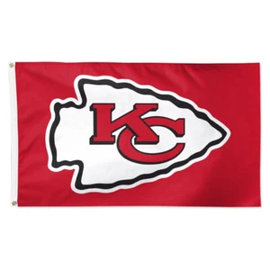 NFL Kansas City Chiefs horizontal Team Banner Fahne Flagge 150x90cm 194166498211 - Bild 1 von 2