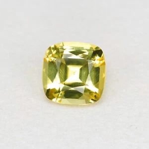 0.86cts EXCELENTE 5.6mm CUADRADO COJÍN CORTE NATURAL AMARILLO VERDOSO CRISOBERIL - Imagen 1 de 1