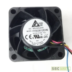 High Speed Cooling Fan Delta Electronics DC Brushless FFB03612EHN 12V 0.75A - Picture 1 of 4