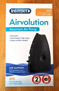 Bomba de aire para acuario Interpet Airvolution AV3 pecera tropical/agua fría 250 ltr - Imagen 1 de 2