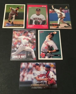CHARLIE NAGY 6 CARD LOT 89 STAR MINORS RC & FLEER REGIONAL TOPPS PINNACL INDIANS - Picture 1 of 1