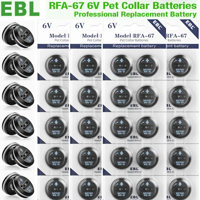 LOTE DE COLLAR DE PERRO MASCOTA EBL RFA-67 6V batería para PetSafe PIF-300 PIF-275-19 PUL-275 Foto 1 de 4
