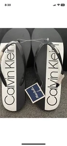 Calvin Klein Flip Flops Women’s Size 10 - Picture 1 of 4
