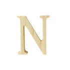 Pine Standing Wood Letter N, 2-Inch, 3-Count