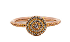 Elegant 9ct Yellow Gold CZ Ring - Delicate and Sparkling