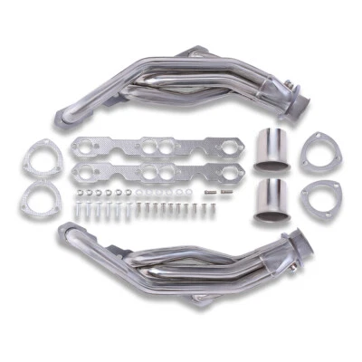 Cabezales de acero inoxidable pulido para Chevy GMC C/K 1500/2500/3500 5,0 L 1988-1997 Foto 1 de 4