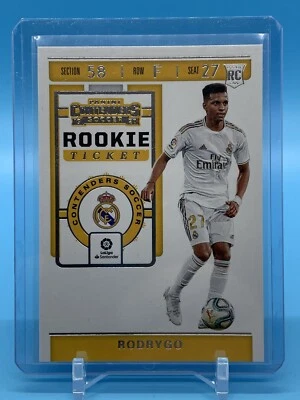 Rodrygo 2019-20 Panini Chronicles Contenders Rookie Ticket RC REAL MADRID - Image 1 of 2