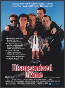 DISORGANIZED CRIME - Original 1989 Trade AD / ADVERT _ Fred Gwynne _ Ed O'Neil - Picture 1 of 1