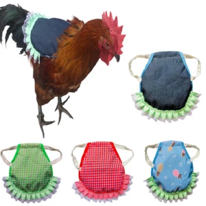 5/3 Stück Hühnersättel Mit Elastischen Riemen Schürzenschutz Für Hühner❀ ① - Picture 1 of 33