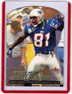 Fleer Ultra 2000 medallón de oro Tony Simmons #27G - troquelado - Imagen 1 de 2