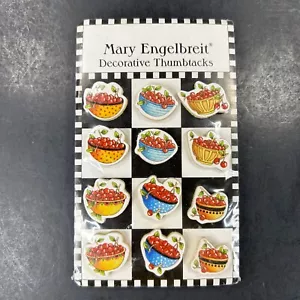 Tazón de cerezas decorativas Mary Engelbreit década de 1990 - Imagen 1 de 3