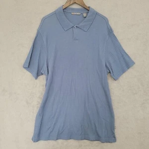 John Henry Men's XXL Blue Polo Short Sleeve 26CT - Picture 1 of 7