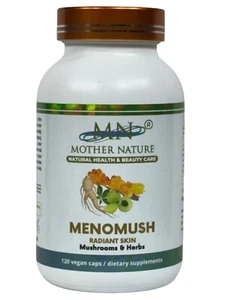 Mother Nature Menomush Mushrooms & Herbs Dietary Supplement - 120 Capsule - Picture 1 of 6