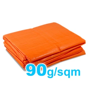 Starkes ORANGE Planenblatt - PLANE verstärkt wasserdicht weich stark 90g/sm - Bild 1 von 6