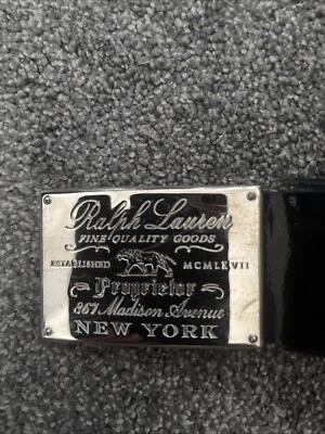 Ralph Lauren Leather Patent Belt - Image 1 of 4