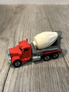Hot Wheels Peterbilt Cement Concrete Mixer Truck 1979 Red Cab Vtg Toy Diecast - Picture 1 of 6