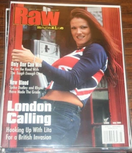 WWF Raw Magazine July 2001 Hooking Up With Lita With Lita Centerfold - Picture 1 of 1
