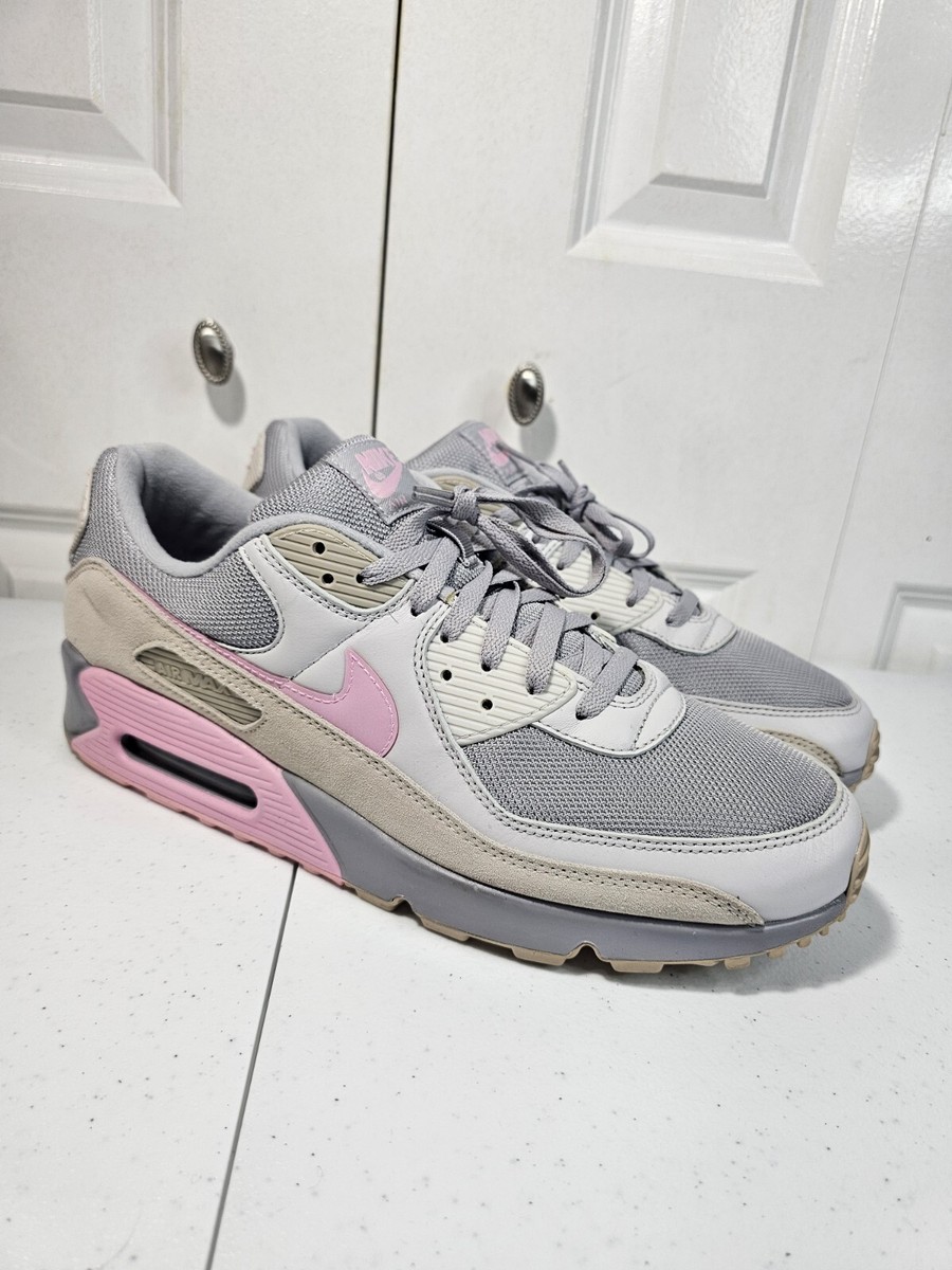 air max 90 trainers vast grey pink wolf grey string