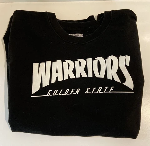 Golden State Warriors Men's Crewneck Sweatshirt NBA Basketball Size XL Dubs Cover