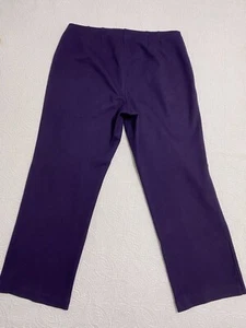 Coldwater Creek Pants Womens Clasic Fit Size PL P14 Rayon/ Nylon Purple#2249 - Picture 1 of 9