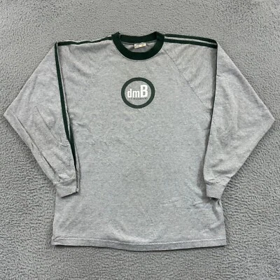 Camisa Dave Matthews Band Para Hombres Grande Gris Manga Larga Logo Años 90 Cuello Redondo Música Foto 1 de 4