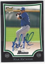 Oakland Athletics KILA KA'AIHUE Signed Bowman Card