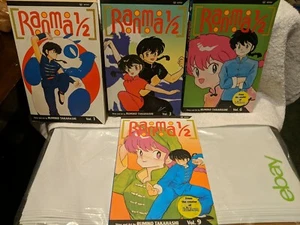 Ranma 1/2, Vol. 1, 3, 6 & 9 by Rumiko Takahashi (2003, Trade Paperback) - Picture 1 of 7