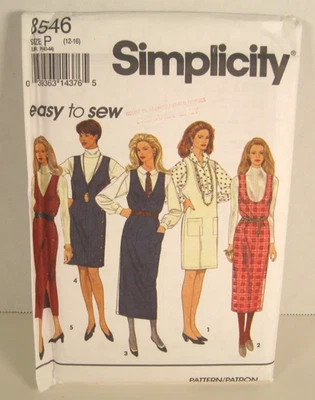 Saltadores fáceis Simplicity 8546 em 2 comprimentos padrão ausente 12-16 sem cortes - Imagem 1 de 2