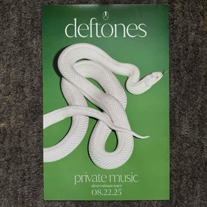 DEFTONES Private Music Album Release Listening Event Promo Poster 08/22/2025 - Picture 1 of 3