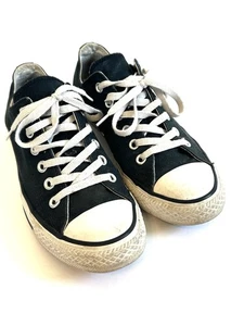 Converse All Star Black/White Unisex Low-Top Classic Low Profile Sneakers W8 M6 - Picture 1 of 8