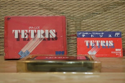 Tetris w/box manual Japan Nintendo Famicom FC NES Very Good- Condition! - Image 1 of 4
