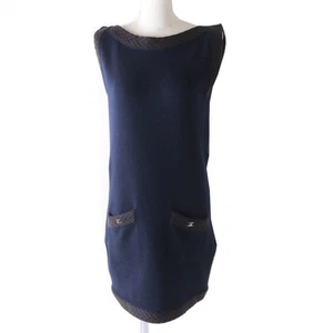 Chanel Women’s Coco Mark Turn Lock Cashmere Sleeveless Top SA Used - Picture 1 of 9