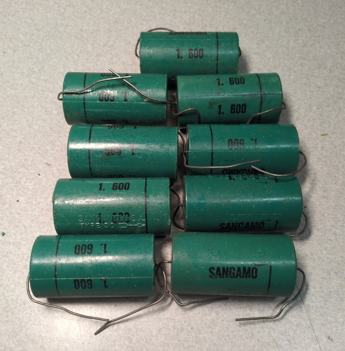 Condensatori Silver Mica 2 510pF 500V 5% - Marca Sangamo, Per Audio E Elettronica Circolatore Riscaldamento