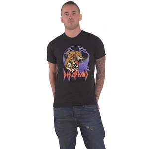 Camiseta Def Leppard Logotipo Banda Leopardo Relámpago Nueva Oficial Unisex Negra - Imagen 1 de 5