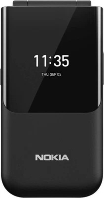 Nokia 2720 Flip 2G Dual SIM Unlocked, 2.8 Inch-Brand New Sealed Box-Black & Grey