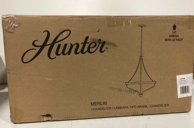 Araña Hunter Merlin 5-Luz Oscura Noble Bronce 19794 Nueva Otra Foto 1 de 3