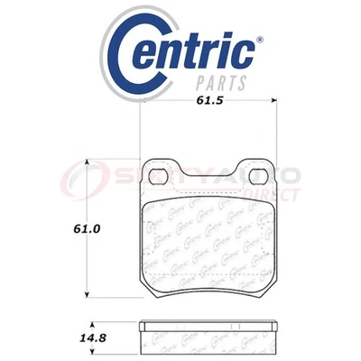 Centric C-TEK Ceramic Disc Brake Pads for 2001-2005 Saturn L300 2.2L 3.0L L4 bo Foto 1 de 4
