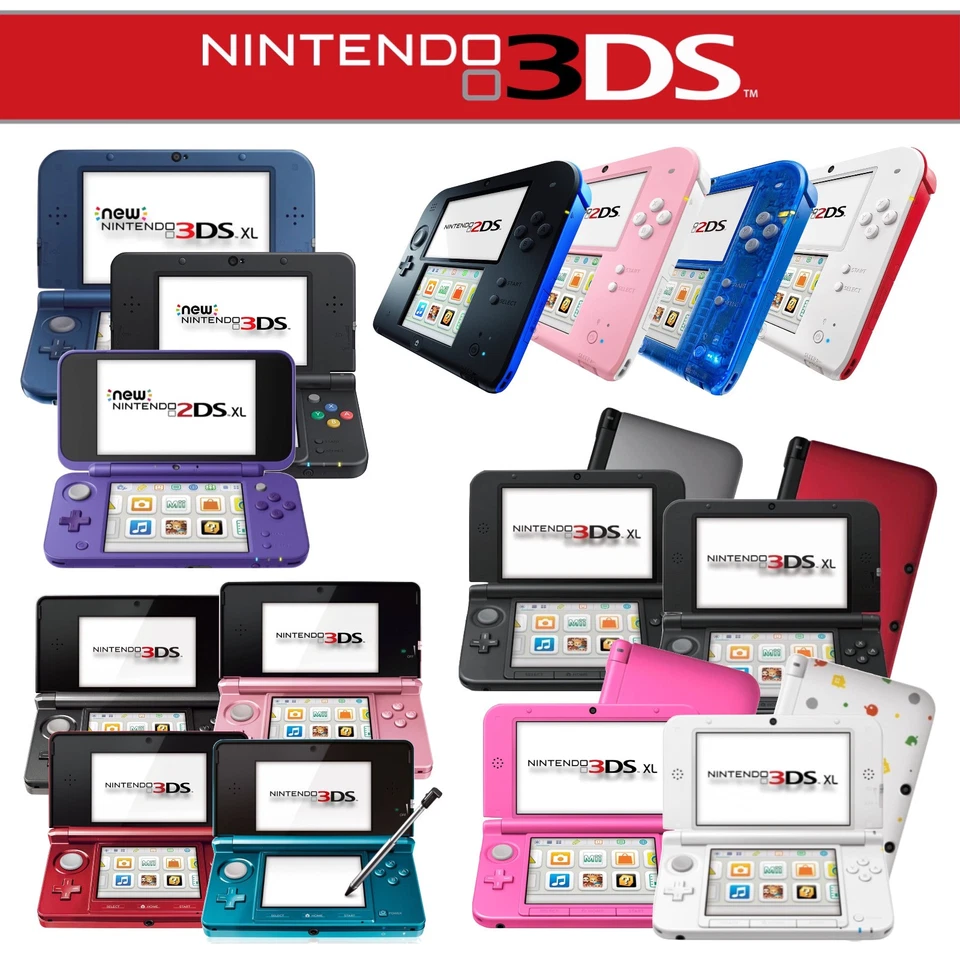 Nintendo 3DS, 2DS, 3DS XL, New 3DS, New 2DS -  Handheld-Spiel-Konsole ✋🦸‍♂️✅ - Bild 1 von 1