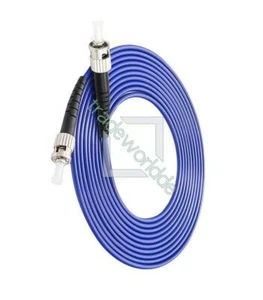 ST to ST UPC Fiber Patch Cord SM Simplex 3.0mm Armored Fiber Optic Cable 20M - Afbeelding 1 van 1