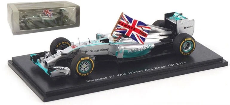 Spark S3142b Mercedes W05 Winner Abu Dhabi GP 2014 - Lewis Hamilton 1/43 Scale - Image 1 of 2