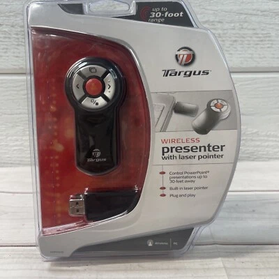 Targus Wireless Presenter Laser Pointer Remote AMP03US New in OEM Packaging - Image 1 of 4
