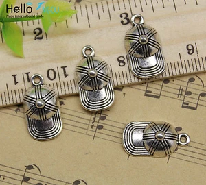 10/20/60/100pc retro Jewelry Making DIY Cap Hat Alloy Charms Pendant 19x10mm - Picture 1 of 5