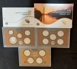 2014 S United States Mint ANNUAL 14 Coin Proof Set Original Box and COA Complete - Picture 1 of 9