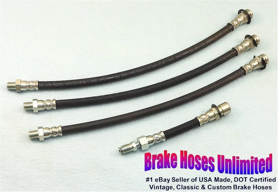 CONJUNTO DE MANGUEIRA DE FREIO Plymouth Plaza 1957 com escape duplo - Imagem 1 de 1