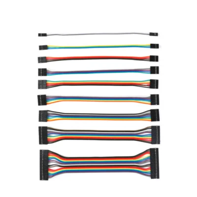 2.54mm Female To Female 2P-20Pin DuPont Cable Flat Ribbon Connector Wire 20CM - Image 1 of 4