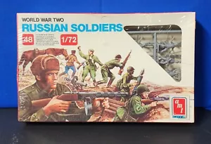 1988 AMT Ertl 1/72 World War Two Russian Soldiers #8658 Sealed Made in Italy - Bild 1 von 7