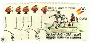 Mauritania #C196-200 World Cup '82 - Picture 1 of 1