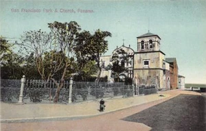 Ciudad de Panamá - San Francisco Park and Church - Publ. I. L. Maduro jr. 191C - Picture 1 of 2