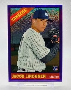 2015 Topps Heritage High Number Rookie Jacob Lindgren Purple Refractor #548. RC - Picture 1 of 2